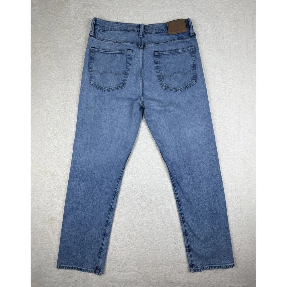 American Eagle Original Straight Easyflex Jeans Men's 28x30 Light‎ Wash Stretch